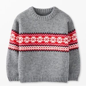 Like New Hanna Andersson Unisex Holiday Fair Isle Sweater, 8, MSRP $75